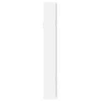 Armadio Portagioie con Specchio a Muro Bianco 37,5x10x67 cm 353220