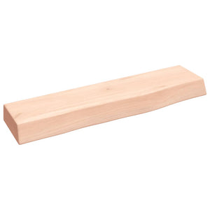 Ripiano a Parete 40x10x4 cm Legno Massello Rovere Non Trattato 363501