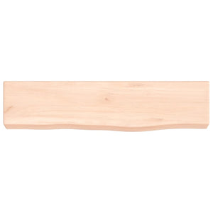 Ripiano a Parete 40x10x4 cm Legno Massello Rovere Non Trattato 363501