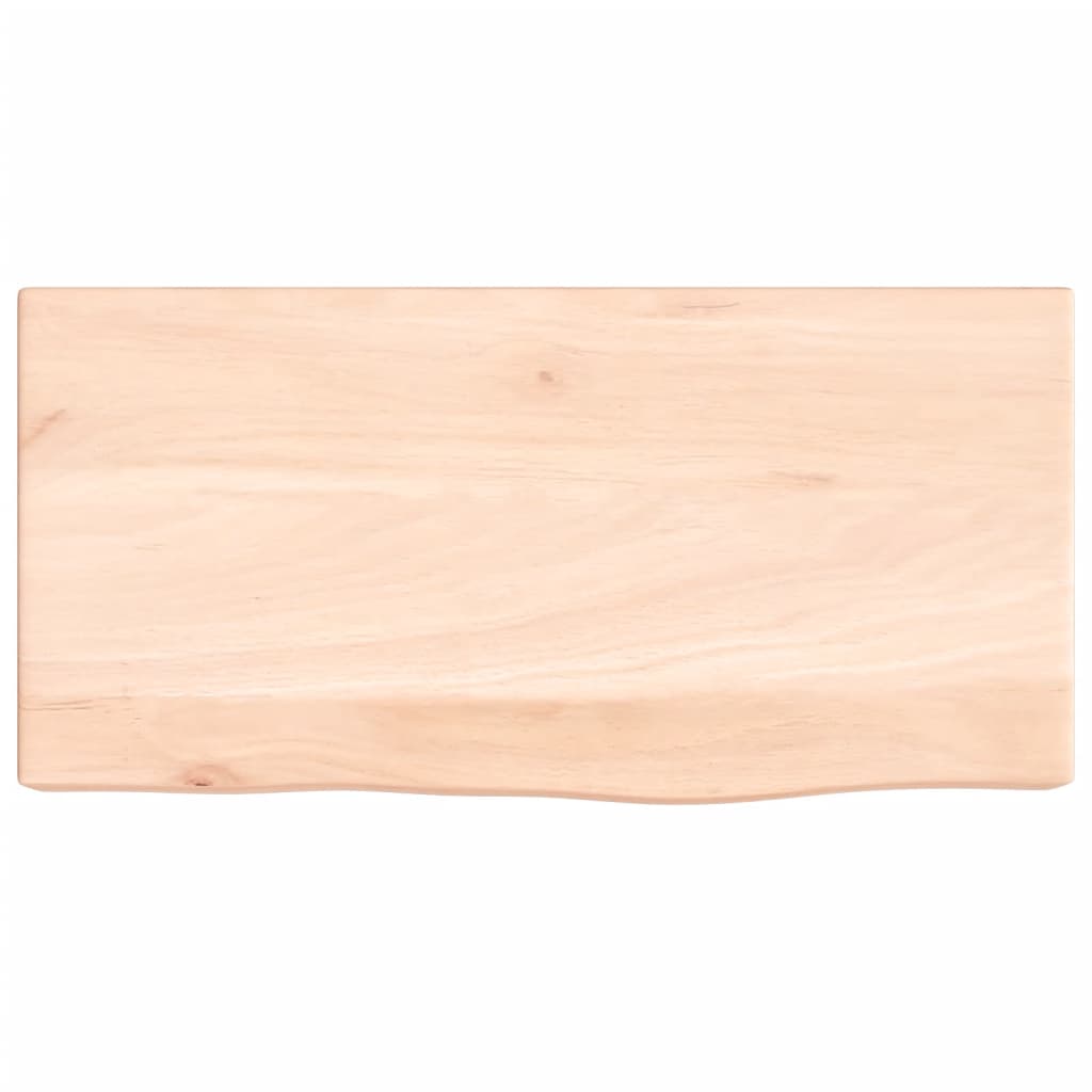 Ripiano a Parete 40x20x6 cm Legno Massello Rovere Non Trattato 363505