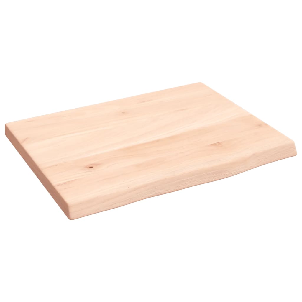 Ripiano a Parete 40x30x2 cm Legno Massello Rovere Non Trattato 363506