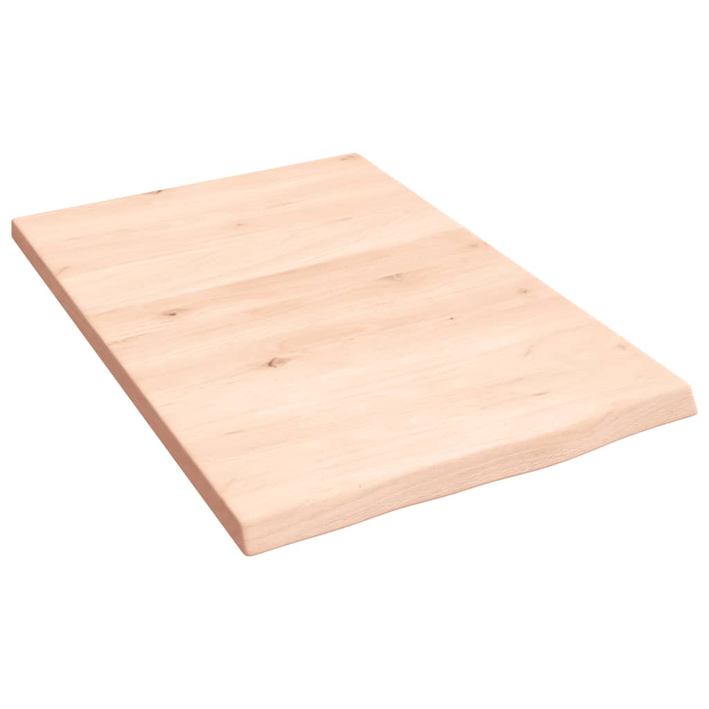 Ripiano a Parete 40x60x2 cm Legno Massello Rovere Non Trattato 363515