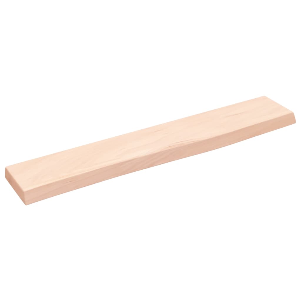 Ripiano a Parete 60x10x2 cm Legno Massello Rovere Non Trattato 363518