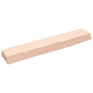 Ripiano a Parete 60x10x4 cm Legno Massello Rovere Non Trattato 363519