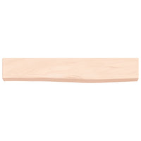 Ripiano a Parete 60x10x4 cm Legno Massello Rovere Non Trattato 363519