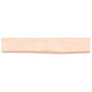 Ripiano a Parete 60x10x4 cm Legno Massello Rovere Non Trattato 363519