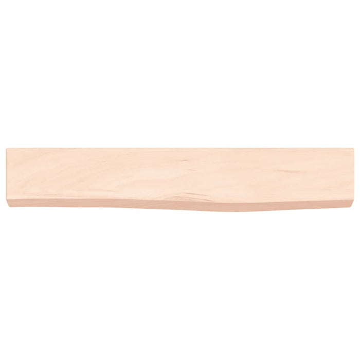 Ripiano a Parete 60x10x4 cm Legno Massello Rovere Non Trattato 363519