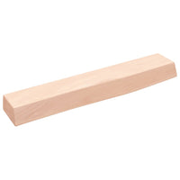 Ripiano a Parete 60x10x6 cm Legno Massello Rovere Non Trattato 363520