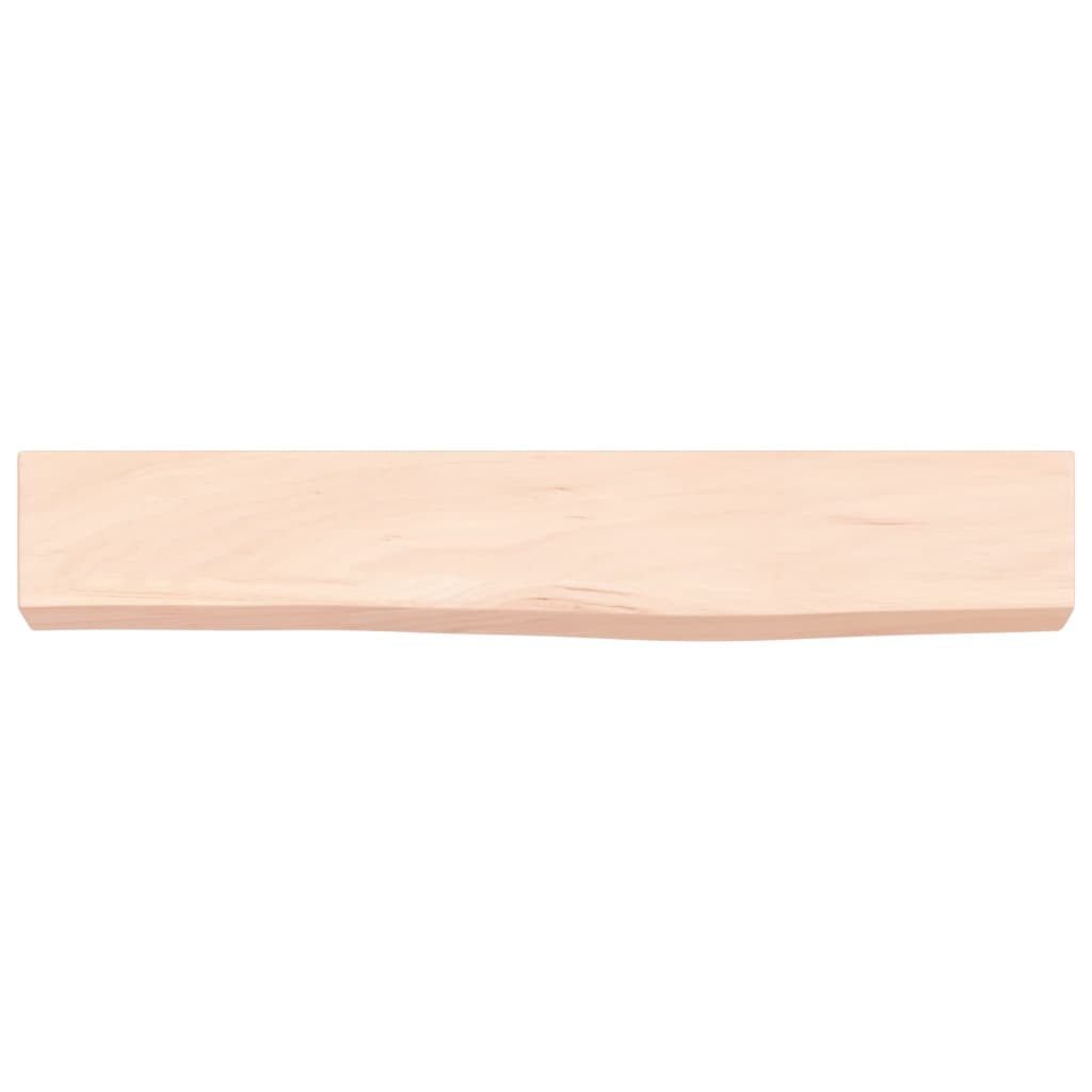 Ripiano a Parete 60x10x6 cm Legno Massello Rovere Non Trattato 363520