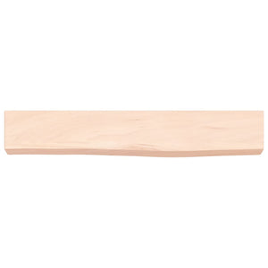 Ripiano a Parete 60x10x6 cm Legno Massello Rovere Non Trattato 363520