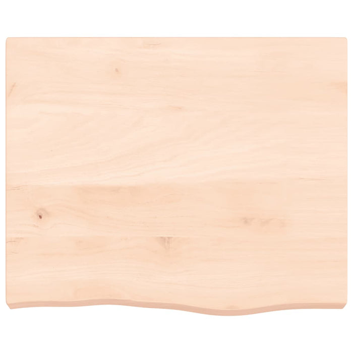 Ripiano a Parete 60x50x6 cm Legno Massello Rovere Non Trattato 363532