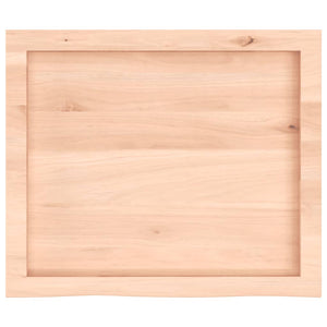 Ripiano a Parete 60x50x6 cm Legno Massello Rovere Non Trattato 363532