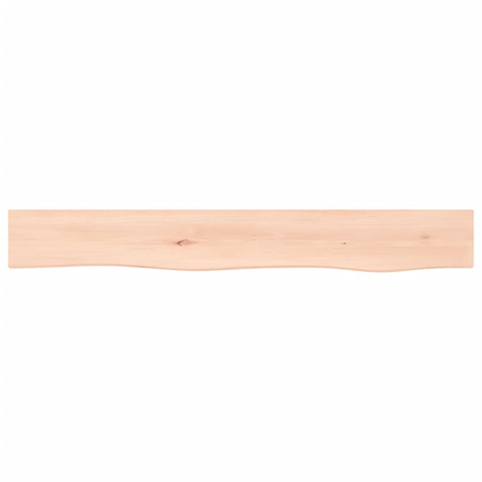 Ripiano a Parete 80x10x2 cm Legno Massello Rovere Non Trattato 363536