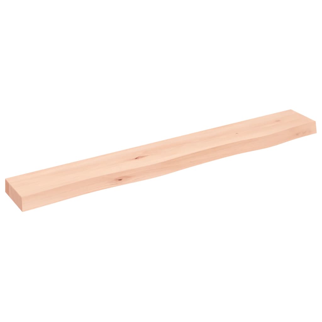 Ripiano a Parete 80x10x4 cm Legno Massello Rovere Non Trattato 363537