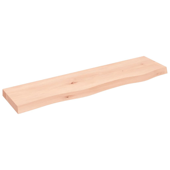 Ripiano a Parete 80x20x4 cm Legno Massello Rovere Non Trattato 363540