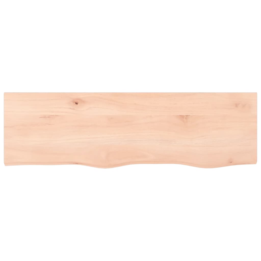 Ripiano a Parete 100x30x2 cm Legno Massello Rovere Non Trattato 363560