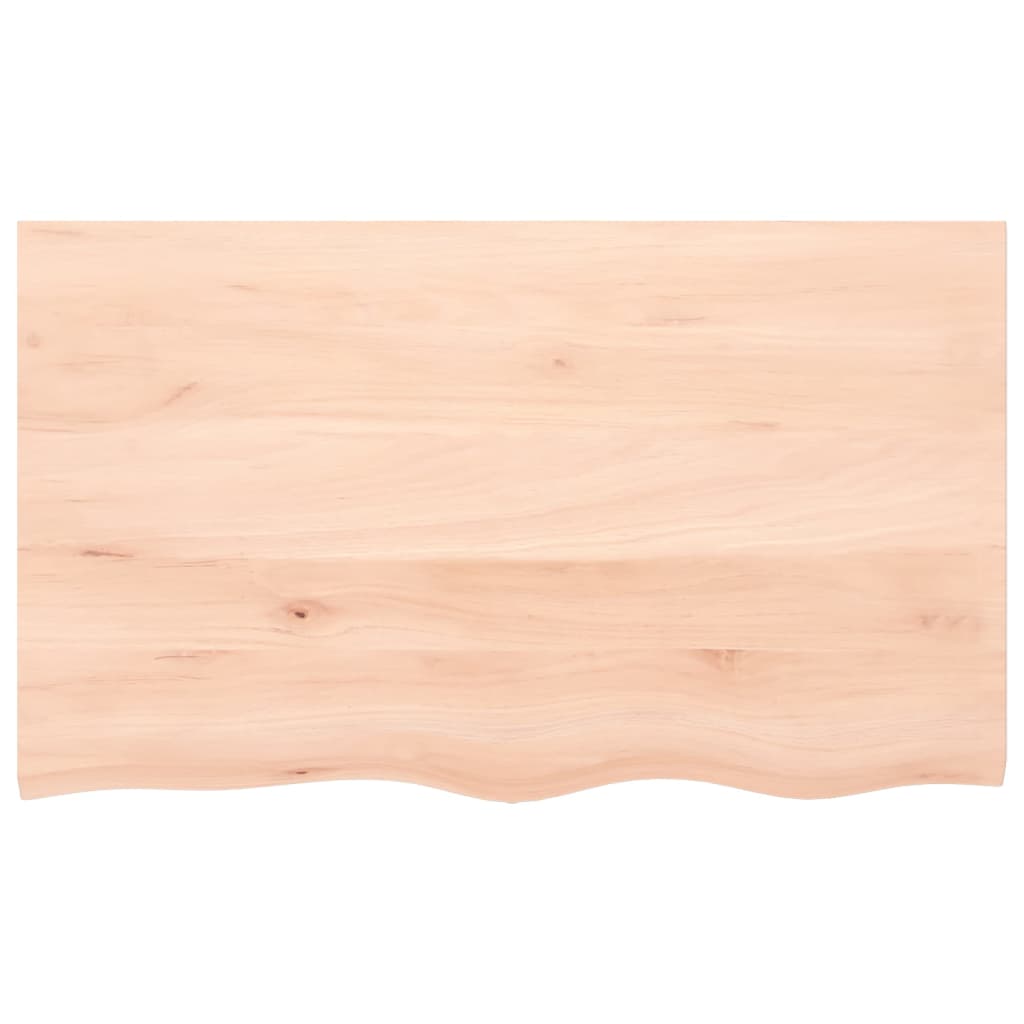 Ripiano a Parete 100x60x2 cm Legno Massello Rovere Non Trattato 363569