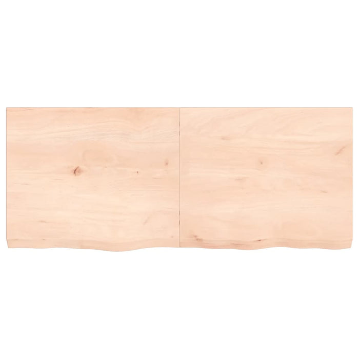 Ripiano a Parete 120x50x6 cm Legno Massello Rovere Non Trattato 363577