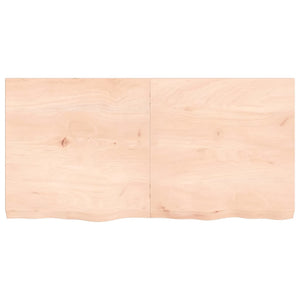 Ripiano a Parete 120x60x6 cm Legno Massello Rovere Non Trattato 363579