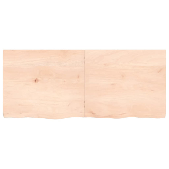 Ripiano a Parete 140x60x4 cm Legno Massello Rovere Non Trattato 363586