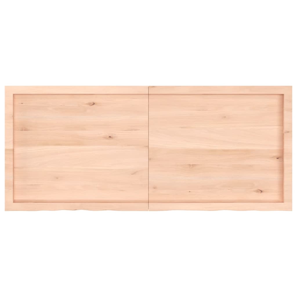 Ripiano a Parete 140x60x4 cm Legno Massello Rovere Non Trattato 363586