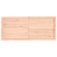 Ripiano a Parete 140x60x4 cm Legno Massello Rovere Non Trattato 363586