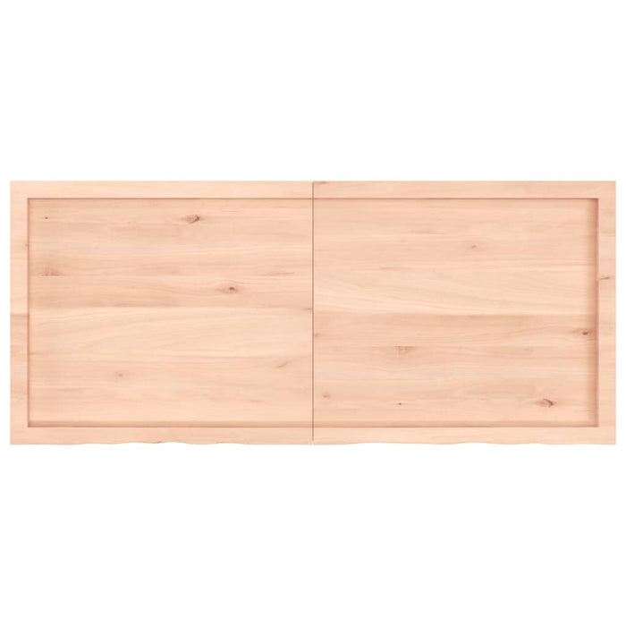 Ripiano a Parete 140x60x(2-6) cm Massello Rovere Non Trattato 363587