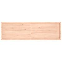 Ripiano a Parete 200x60x4 cm Legno Massello Rovere Non Trattato 363610