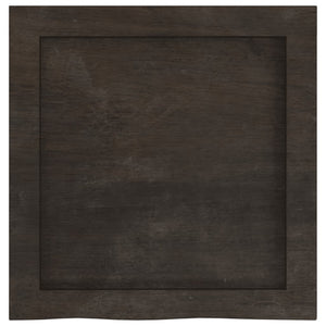 Ripiano Marrone Scuro 40x40x(2-6) cm Massello Rovere Trattato 363751