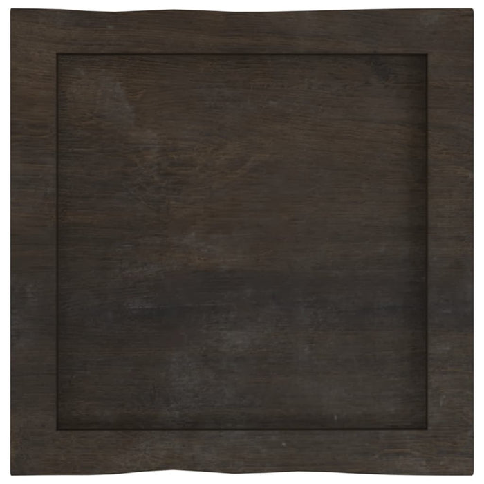 Piano Tavolo Grigio Scuro 40x40x4 cm in Rovere Non Trattato 363993