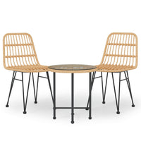 Set da Pranzo da Giardino 3 pz in Polyrattan cod mxl 40046