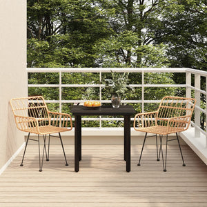 Set da Pranzo da Giardino 3 pz in Polyrattan 3157859