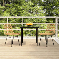 Set da Pranzo da Giardino 3 pz in Polyrattan cod mxl 35579