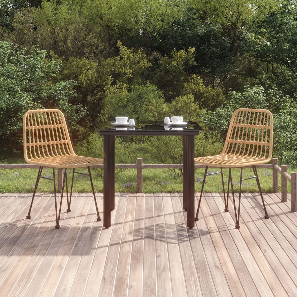 Set da Pranzo da Giardino 3 pz in Polyrattan cod mxl 35755