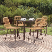 Set da Pranzo da Giardino 5 pz in Polyrattan cod mxl 35756