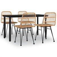 Set da Pranzo da Giardino 5 pz in Polyrattan 3157889