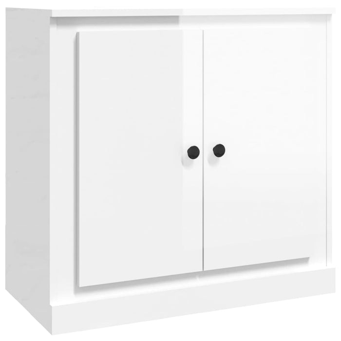 Credenze 3 pz Bianco Lucido in Legno Multistrato 3185217