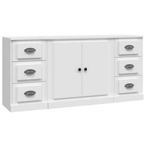 Credenze 3 pz Bianco in Legno Multistratocod mxl 125442