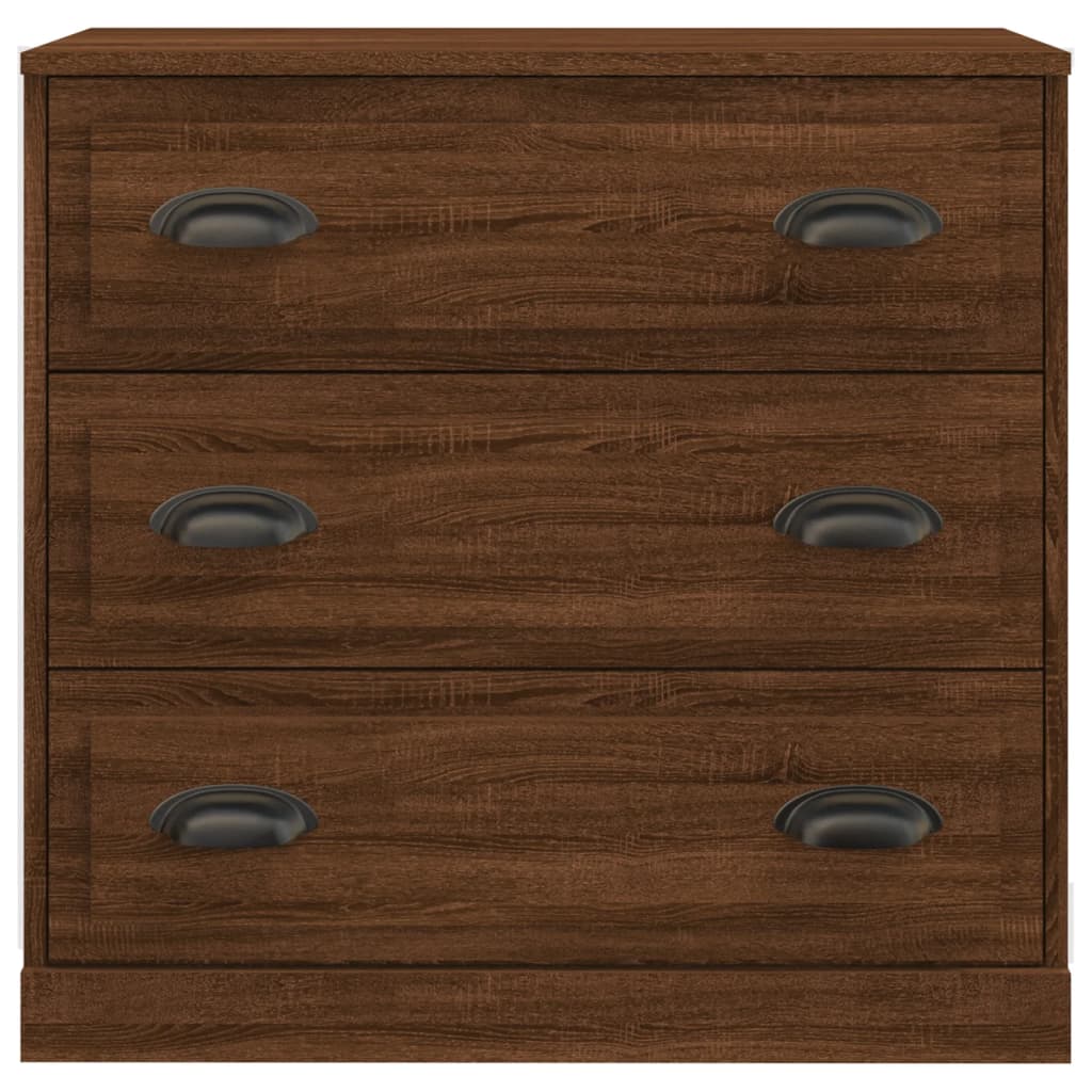 Credenze 2 pz Rovere Marrone in Legno Multistrato 3185246