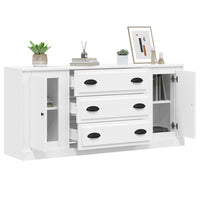 Credenze 3 pz Bianco in Legno Multistrato 3185247