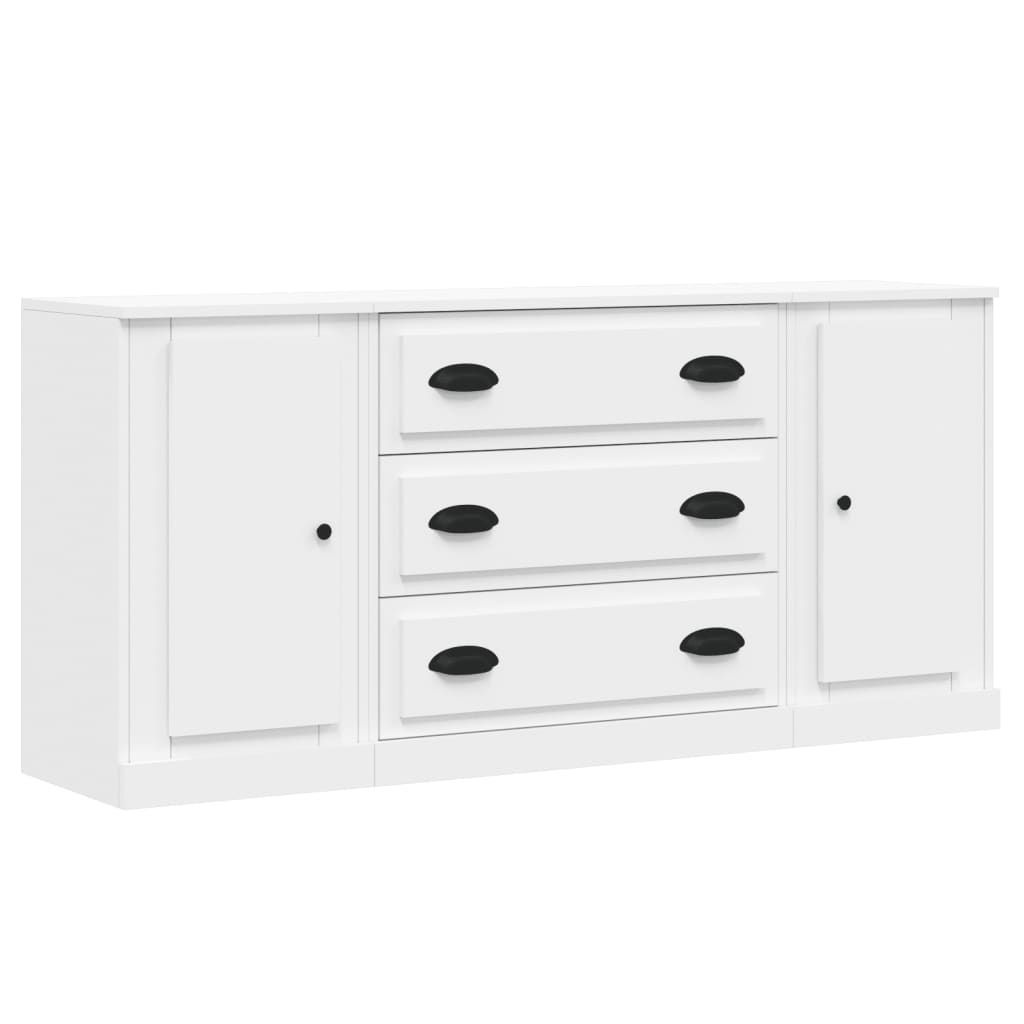 Credenze 3 pz Bianco in Legno Multistrato 3185247