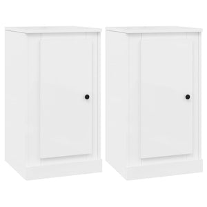 Credenze 3 pz Bianco Lucido in Legno Multistrato 3185257