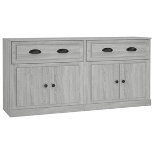 Credenze 2 pz Grigio Sonoma in Legno Multistrato 3185269