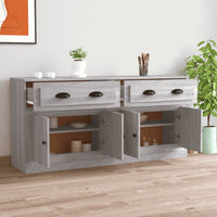 Credenze 2 pz Grigio Sonoma in Legno Multistrato 3185269