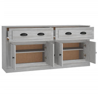 Credenze 2 pz Grigio Sonoma in Legno Multistrato 3185269