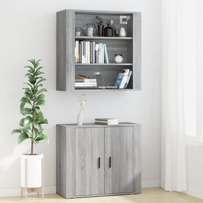 Credenza Grigio Sonoma in Legno Multistrato 3185365