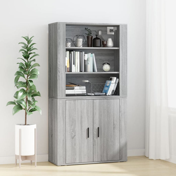 Credenza Grigio Sonoma in Legno Multistrato 3185365