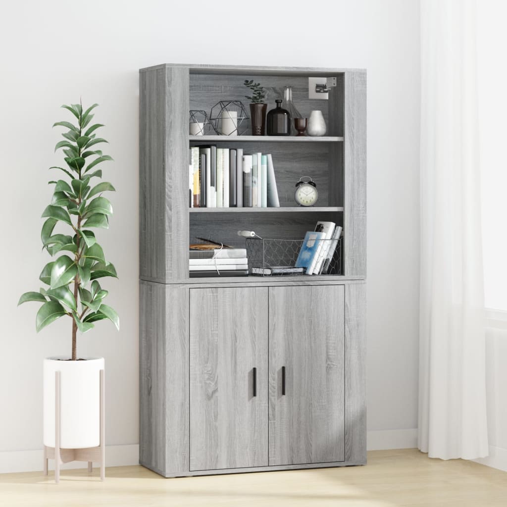 Credenza Grigio Sonoma in Legno Multistratocod mxl 101753