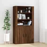 Credenza Rovere Marrone in Legno Multistrato