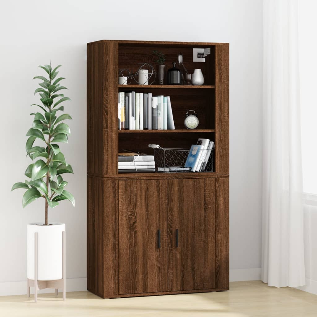 Credenza Rovere Marrone in Legno Multistratocod mxl 77348